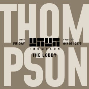 Thompson Hotel Lobby Bar Friday