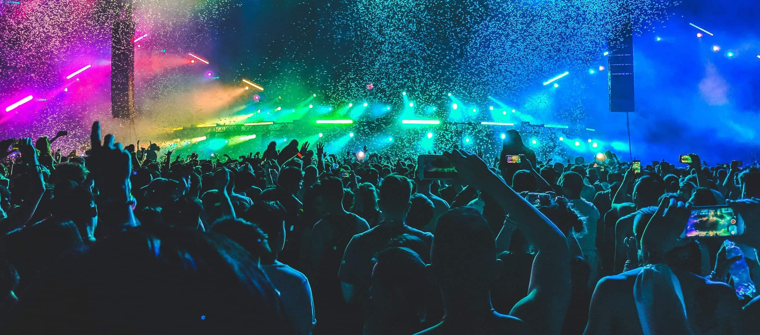 OVO Fest crowd at a Toronto concert, Drake's annual hip-hop festival