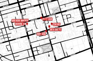 Glitz & Glamour map crawl