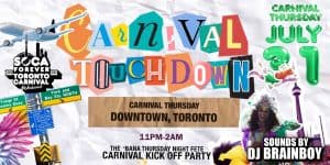 Carnival Touchdown with dj