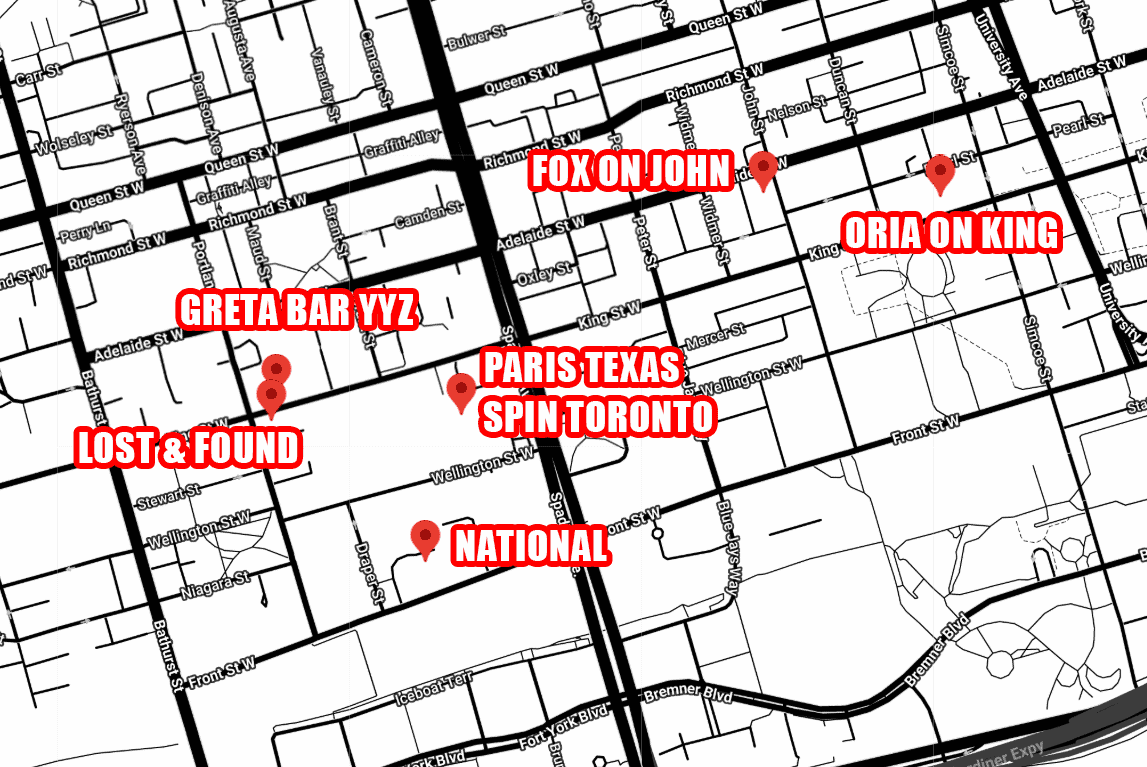 Toronto Pride Party Crawl Instructions