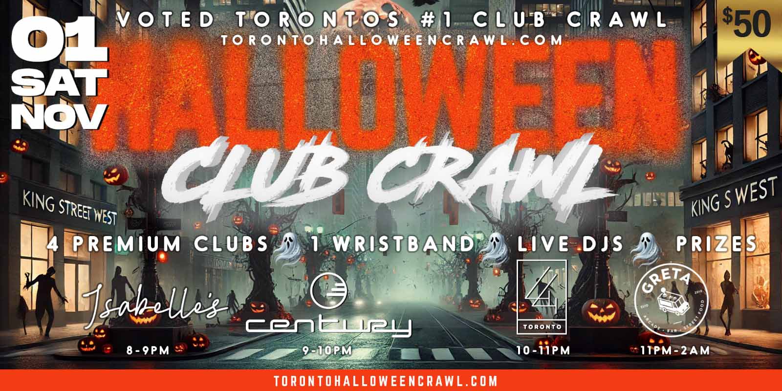 King West Halloween Club Crawl Toronto_50 We Love Soca Eventbrite revised
