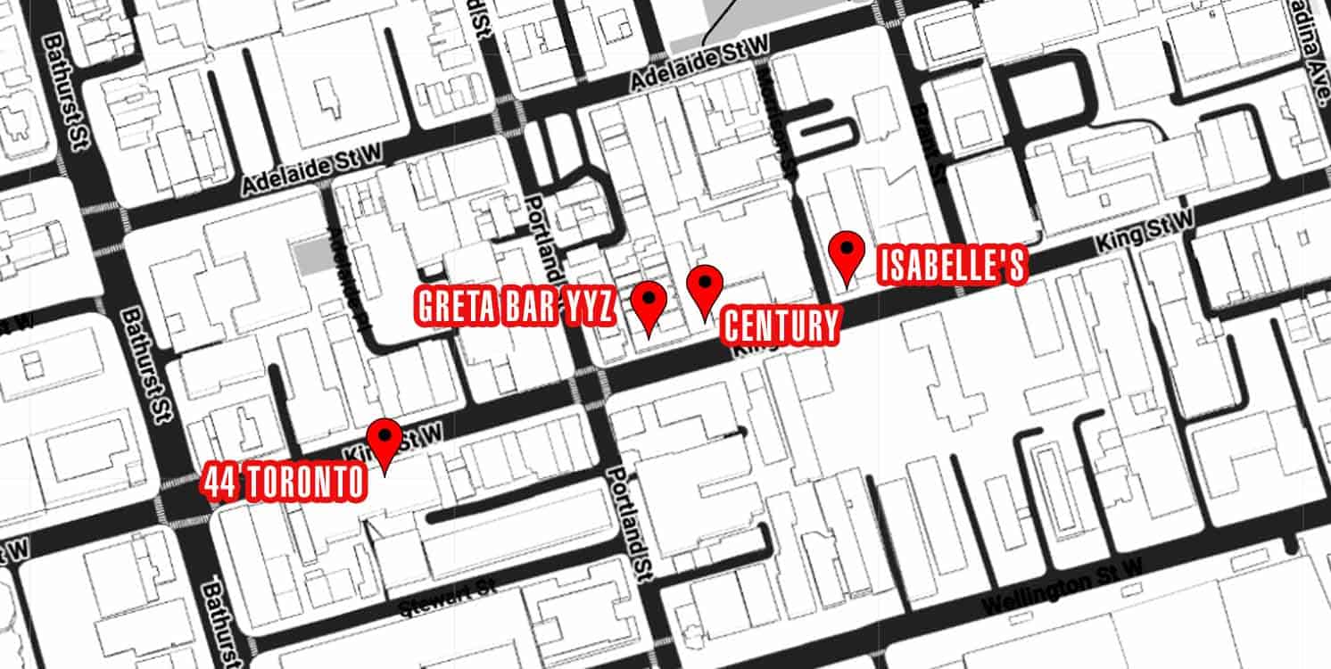 King West Halloween Crawl Instructions_final crawl map Toronto Pride Party Crawl Instructions
