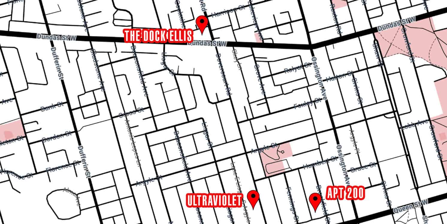 Toronto Pride Party Crawl Instructions