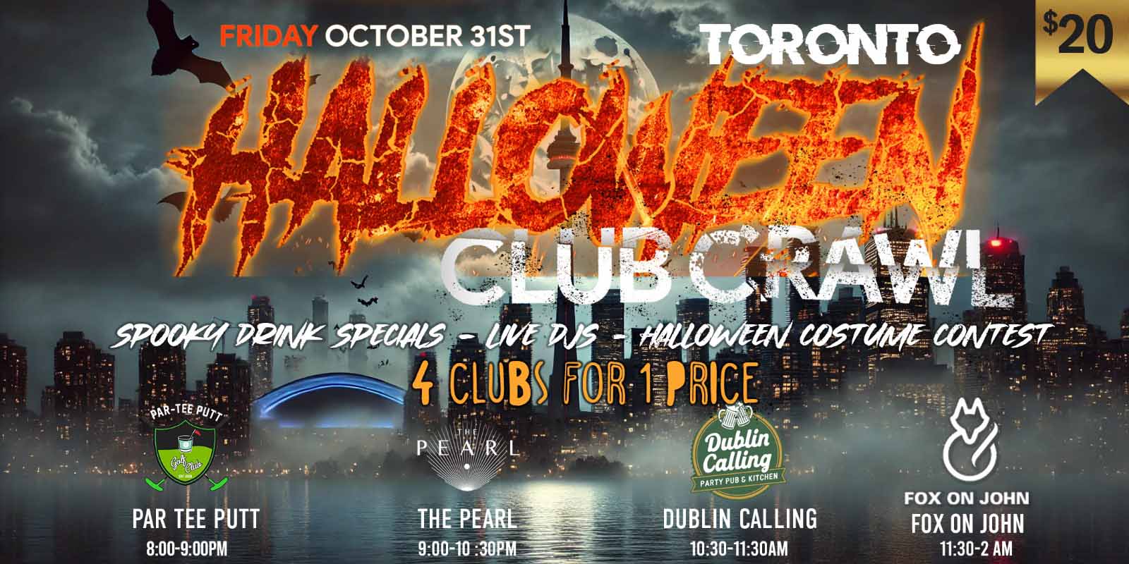 Toronto Club Crawl_20 toronto halloween club crawl