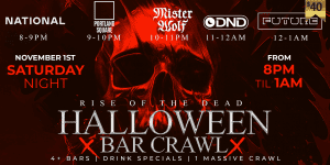 Nightlife, Toronto clubs, Halloween party, bar crawl event, DJ lineup, drinks specials.