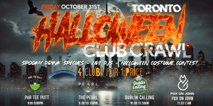 toronto halloween club crawl