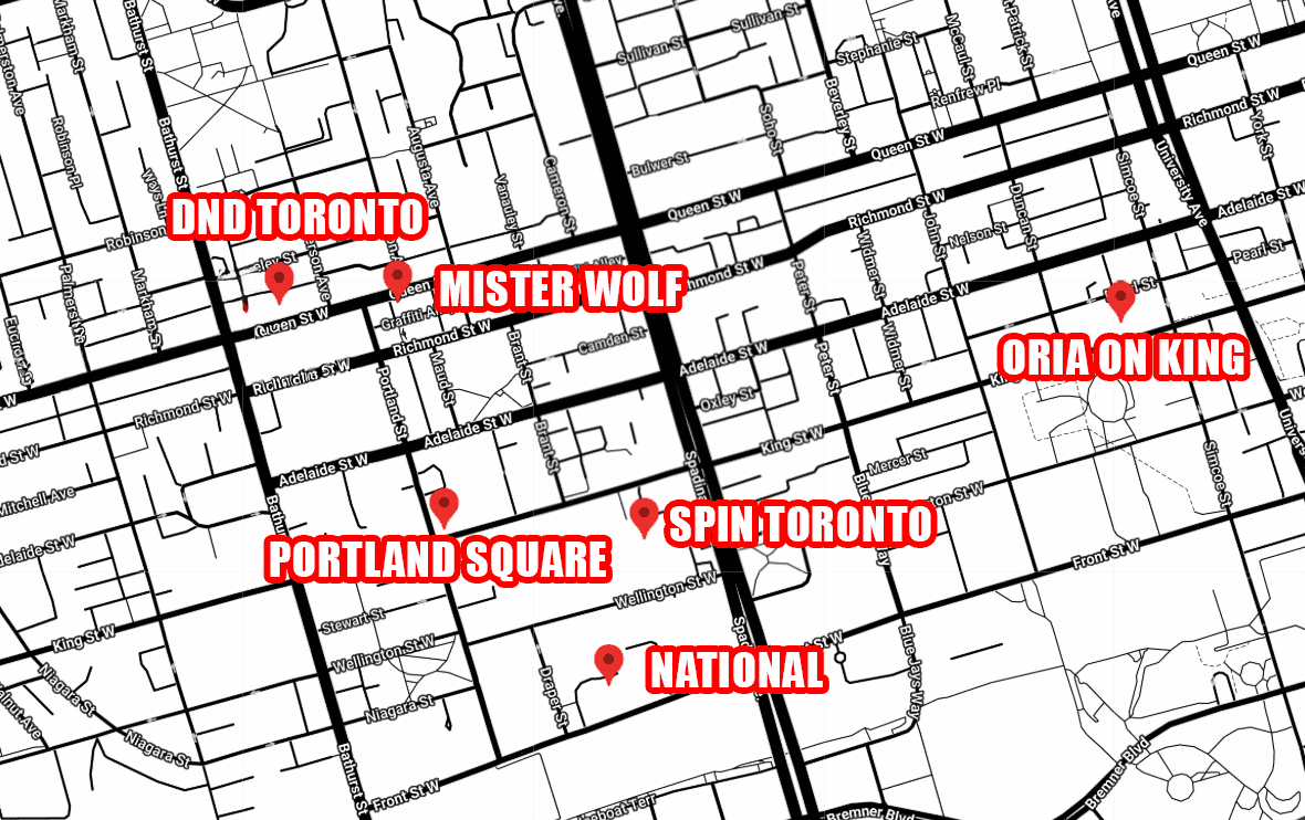 Toronto Pride Party Crawl Instructions