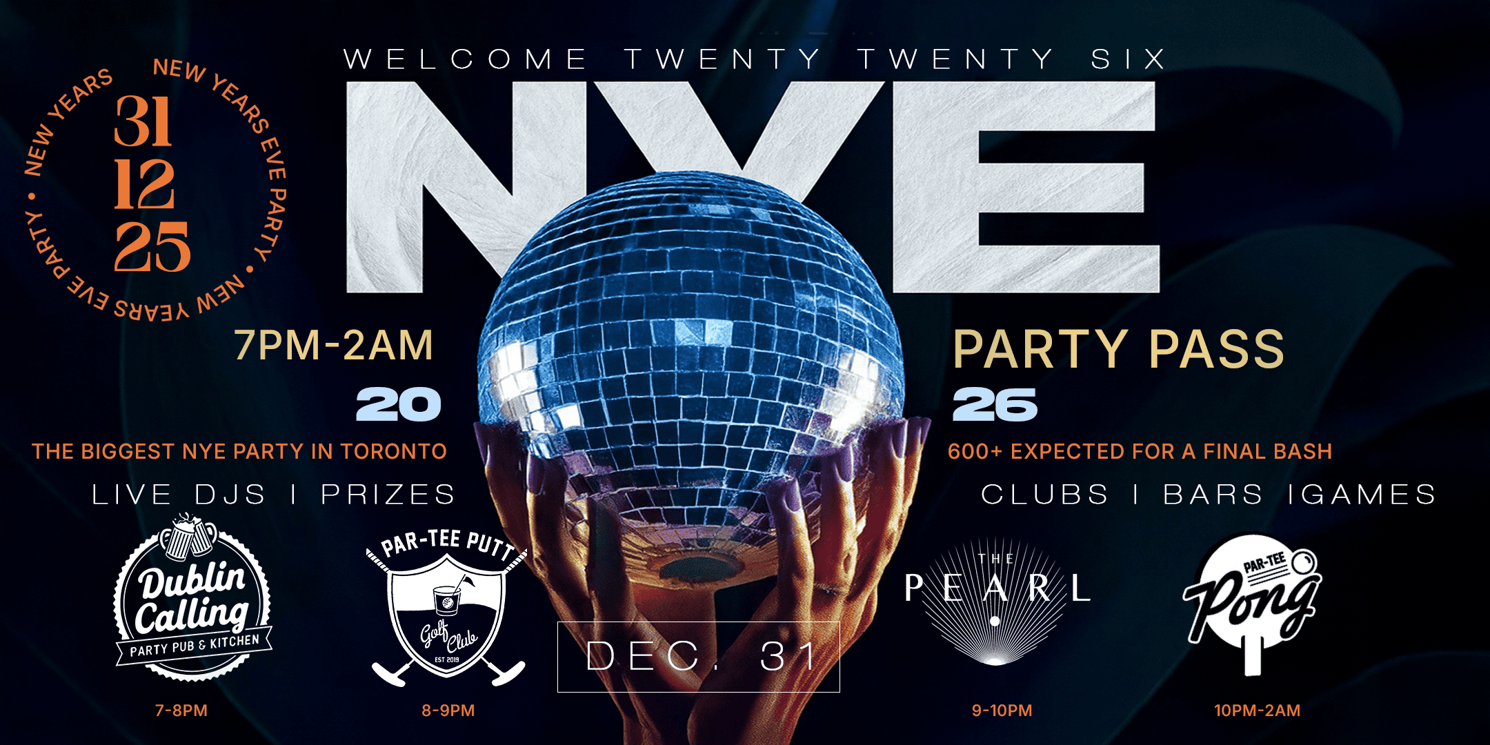toronto nye parties