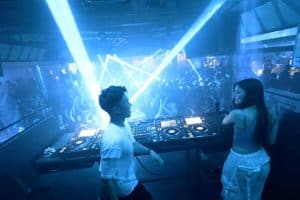 Vibrant DJ club scene in Toronto with energetic dance floors and top DJs.