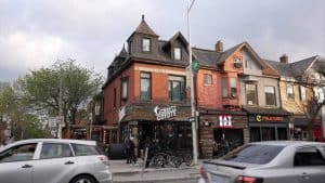 Vibrant Toronto nightlife spot with bars and restaurants.