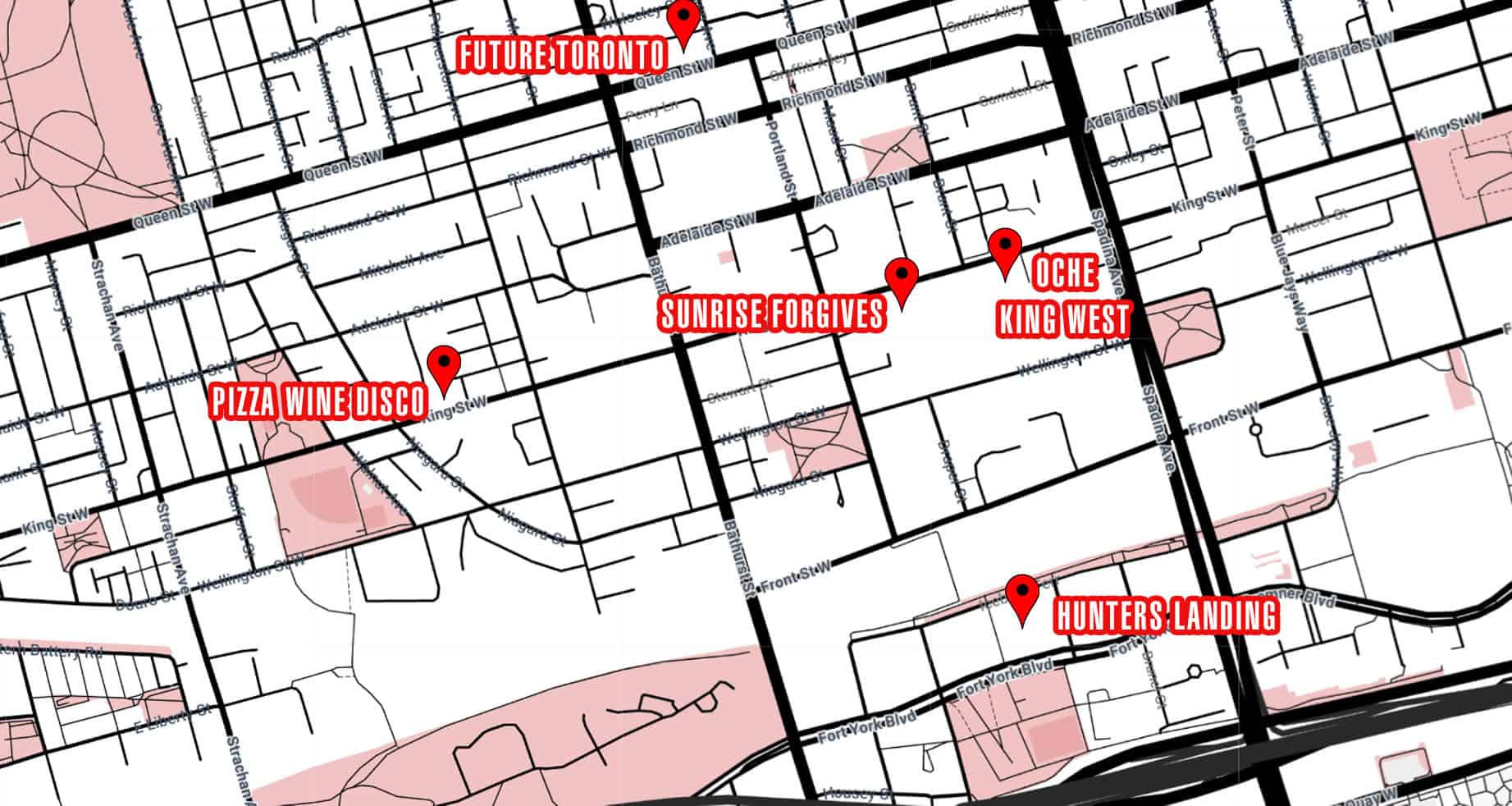 Toronto Pride Party Crawl Instructions