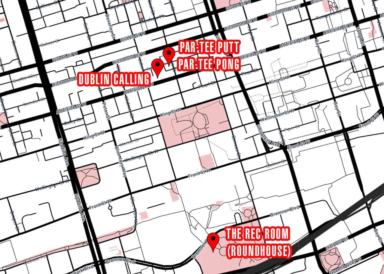 Toronto Pride Party Crawl Instructions