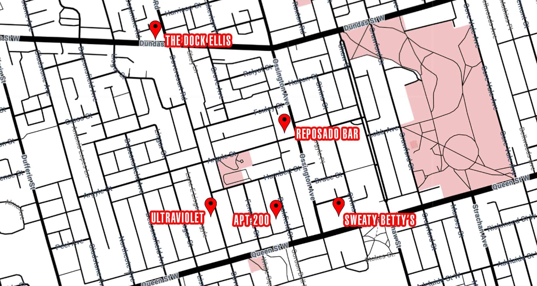 Queen West Toronto Crawl 9 NYE Crawl Instructions Toronto Pride Party Crawl Instructions