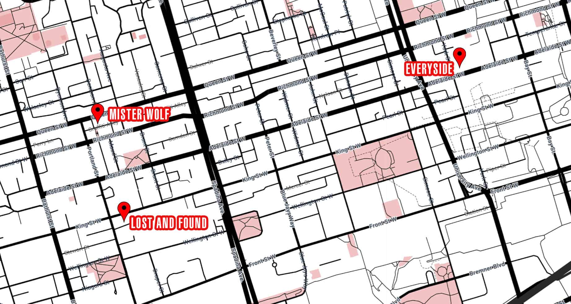 Toronto Pride Party Crawl Instructions