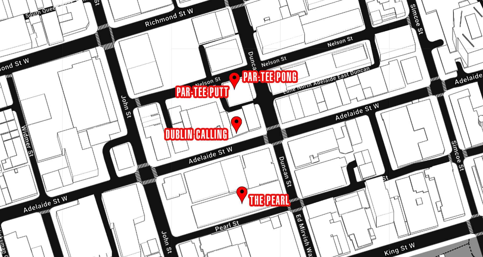 Toronto Pride Party Crawl Instructions