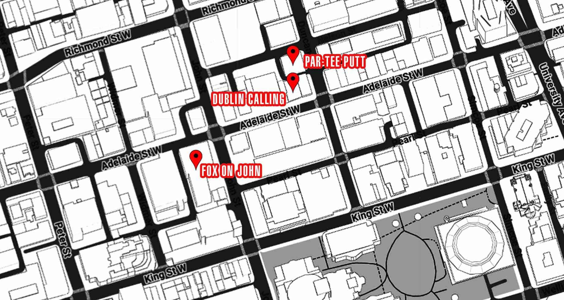 Toronto Pride Party Crawl Instructions