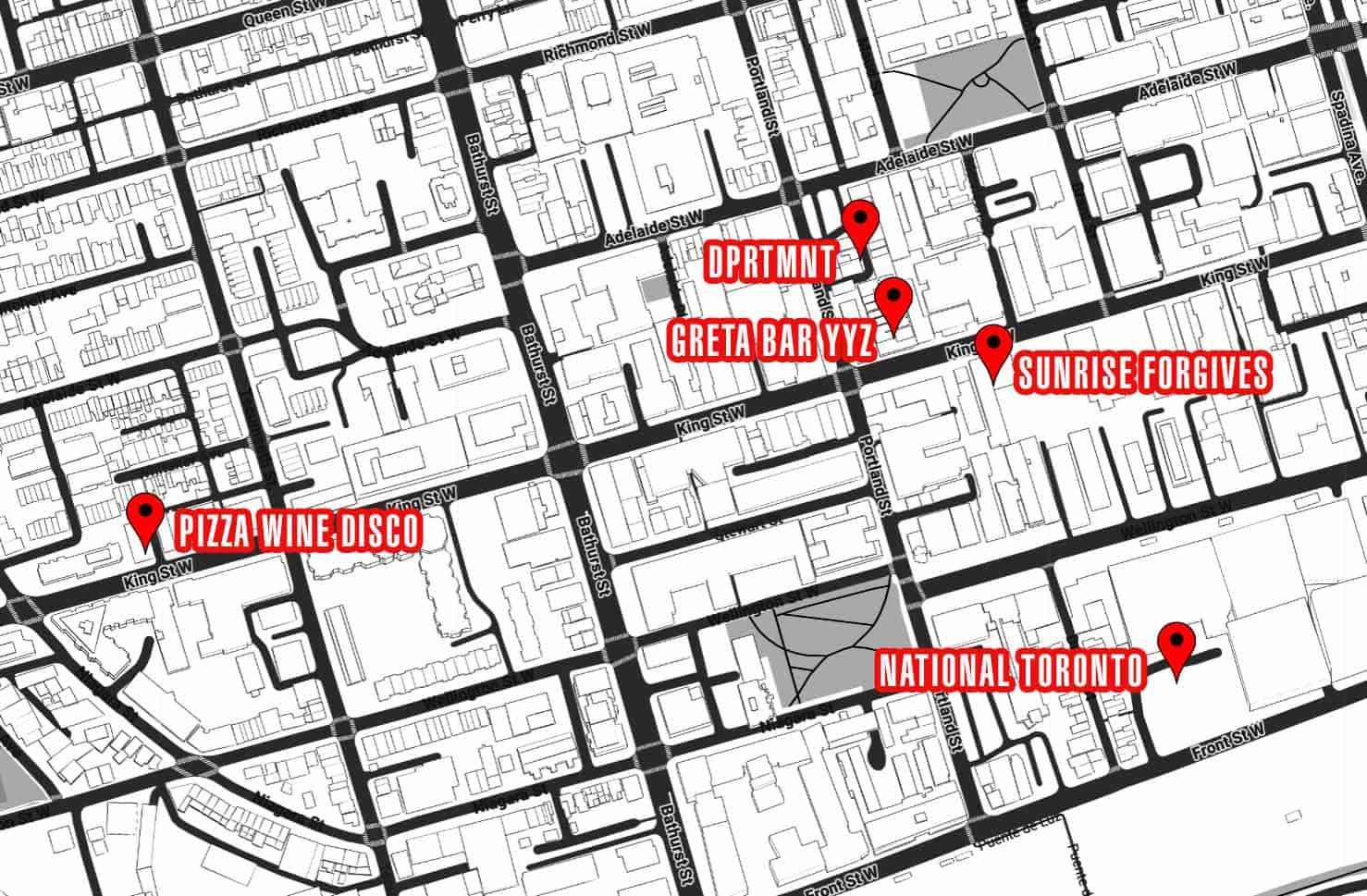 Toronto Pride Party Crawl Instructions